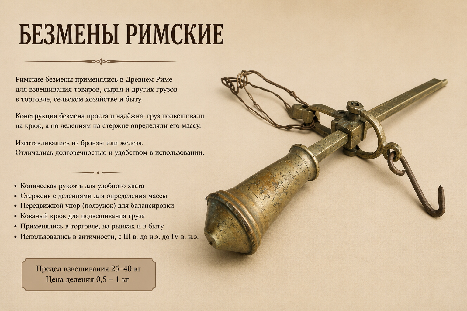 Безмены римские