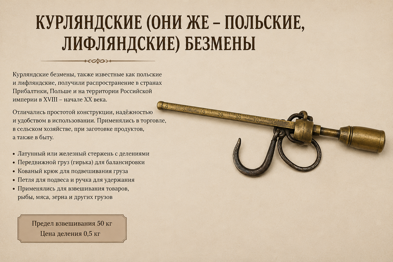 Безмены польские (курляндские)